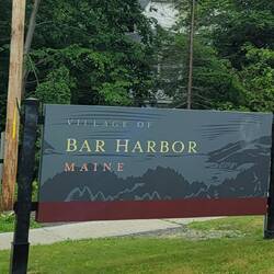 Made it to Bar Harbor with the fog & rain.
