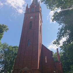 Zerstörte Kirche in Reitwein
