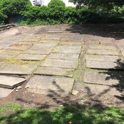 Part of the church's cemetery