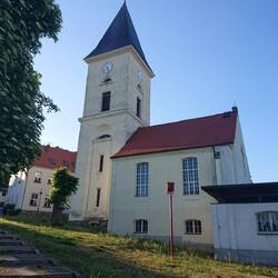 Evangelische Kirche Lebus. War natürlich verschlossen.