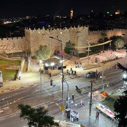 Blick vom Oaulus Haus aufs Damaskustor