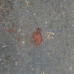 Spuckfleck des rotgefärbten Speichel