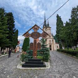 There are many roadside crosses in Romania