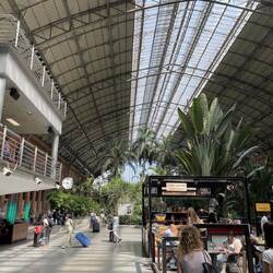 The train station in madrid, they have a massive indoor park
