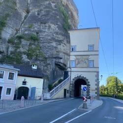 Buildings built right into the stones