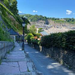 So many stairs! Went to top of Kapuzinburg mt/hill