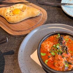 Khachapuri and chashashuli