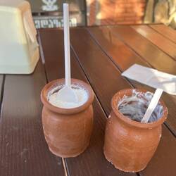 Delicious matsoni thick and creamy yogurt