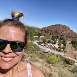 Beautiful run to the lookout - tgey call these rocks the Mini Bugles - i can see why.