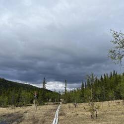 Das schlimme Wetter hält Abstand 😅