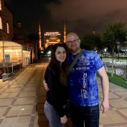 Vor der blauen Moschee