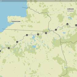 10 Etappen bis nach Vilnius