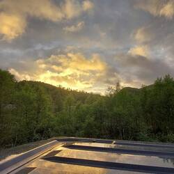 Sonnenuntergang beim Wildcampen