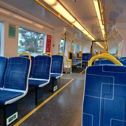 I don't think I've ever been on a train this clean before!