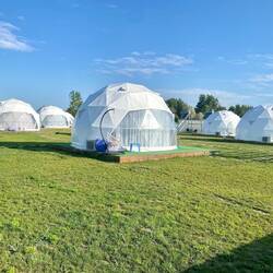 Glamping direkt neven unserem Platz 👍🏻