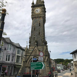 Machynlleth's rather splendid town clock