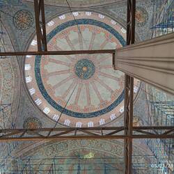 Interior blue mosque. Under construction for the moment.