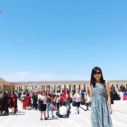 One for Turkey's flag. Graduation ceremony held on that day we went.