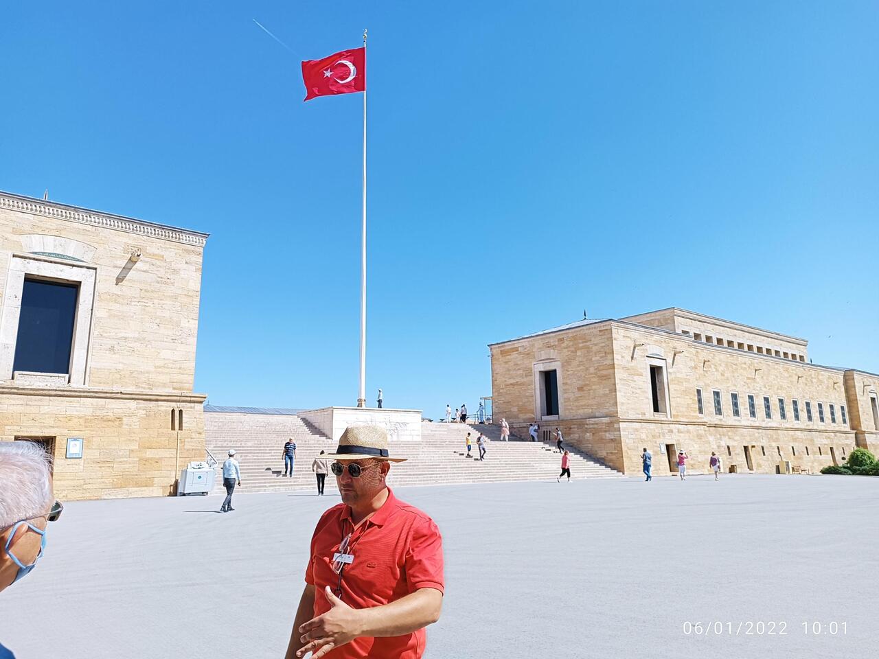 Ataturk Mausoleum. Turkish guide being patriotic 😁