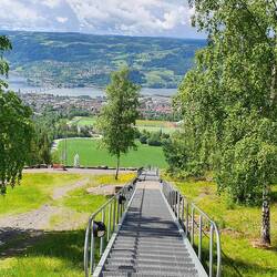 Zugang zur Schanze von oben