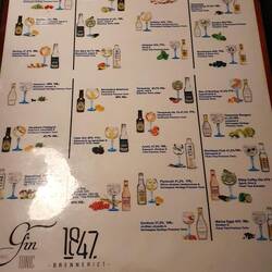 Gin Menu