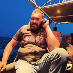 The hilarious navigator on board with us