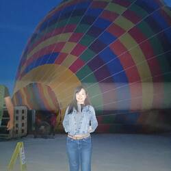 A pic before balloon take-off.
