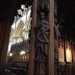 Detail of carving outside the Quire.