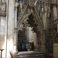 Best 14th century canopied tomb in Europe, depicting a view of paradise