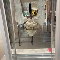 By Damien Hirst - it is a real bull's heart