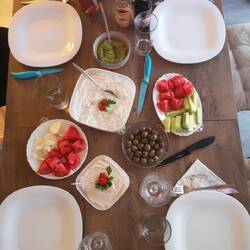 Vorher gab's auch Abendessen... 😁