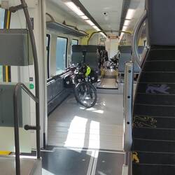Zumindest der erste Teil der Bahnfahrt war super entspannt 😉