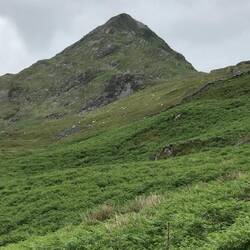 Cnicht from the west. Its shape makes it obvious why it is known as 'The Welsh Matterhorn'