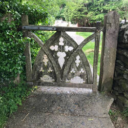 My first sight of Beddgelert was this splendid gate