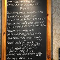Tanronnen Inn menu