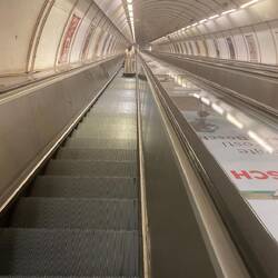 These escalators continue to amaze me. This is soooo steep