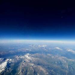 View of French alps