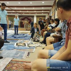 Displaying & selling carpets to the Johoreans