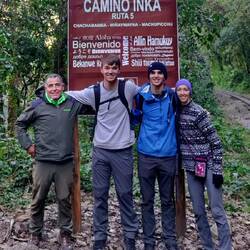 With our Alpaca Expeditions guide, Luis (age 64)