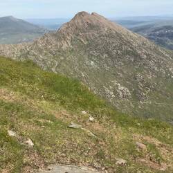 Y Lliwedd with the Watkin path clearly visible
