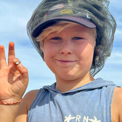 A sparkly zircon Lachlan found