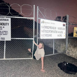 Got to the bottom to find a gate 😩, don't worry, we fit through!