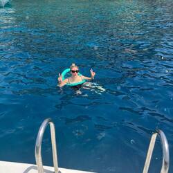 I went swimming multiple times!