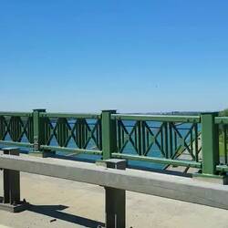 Driving across the Peace Bridge from USA to Canada