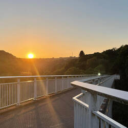 Sonnenuntergang unterwegs