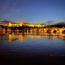Charles Bridge, cathedral and castle