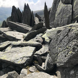 Looking back to the section of Castell y Gwynt I just climbed over
