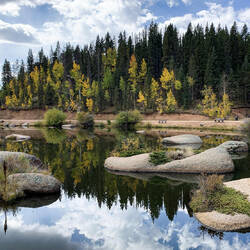 See the tent on the right ... that's where we would have been camping. (Photo from Fall 2020.)