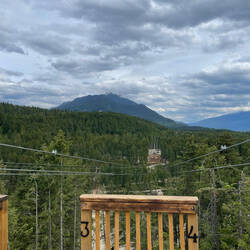 Da gings runter mit der Zipline