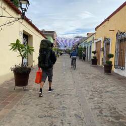 Auf dem Weg zum Busbahnhof- in Oaxaca
